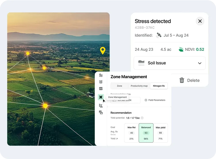 image showcasing how field mapping and zoning works