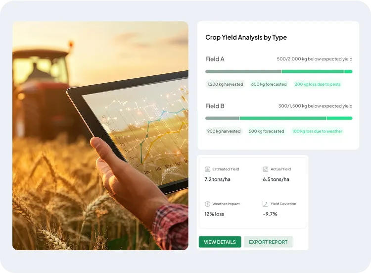 image showcasing how crop scouting & health monitoring works