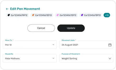 screen of Livestock Relocation