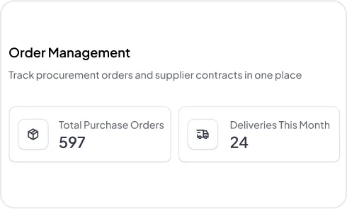 Image of Procurement Scheduling & Tracking