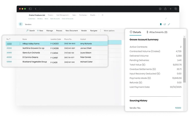 image showcasing activities in grower portal