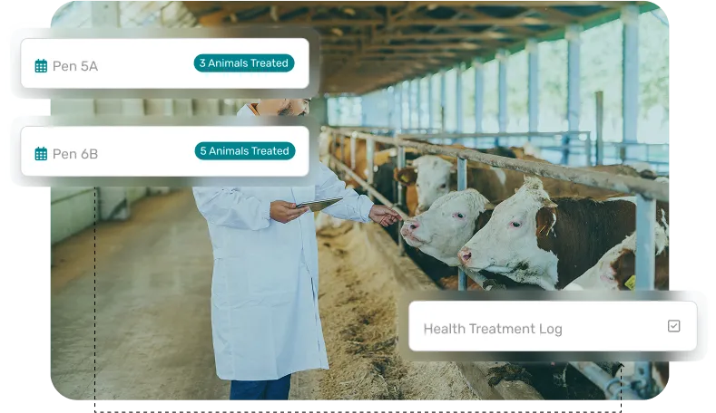 screen showcasing health records