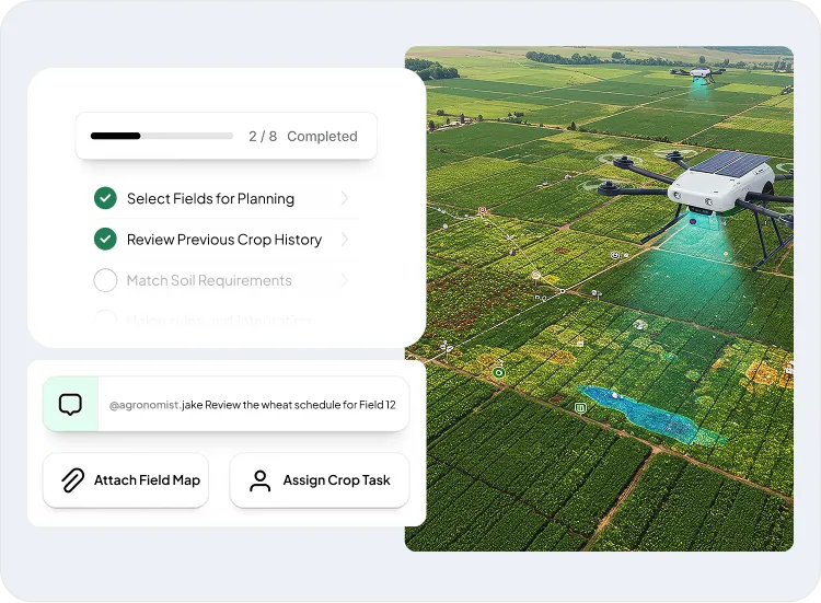 image of crop health monitoring