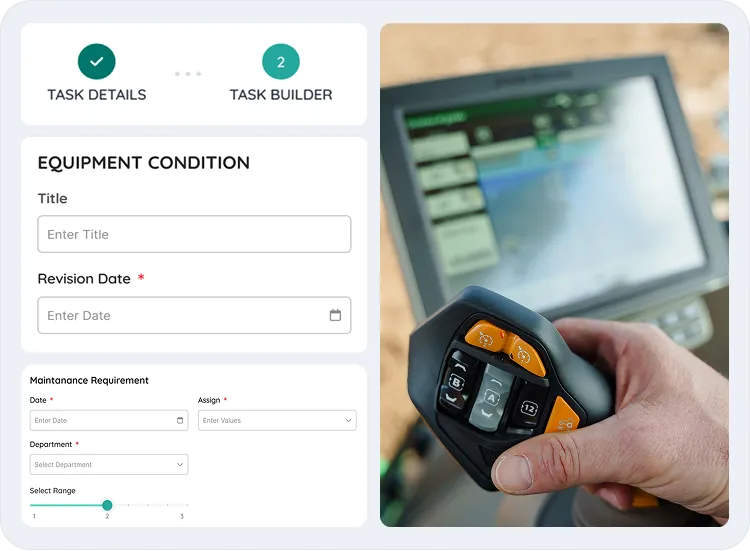 image showcasing the activities in equipment management