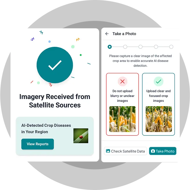 widget of AI crop disease detection