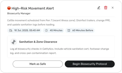 image of Risk Area & Biosecurity Management