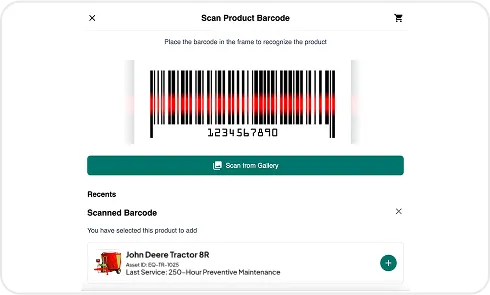 image of barcode scanning