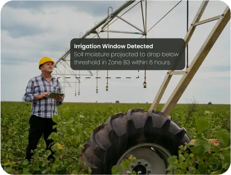 image of AI driven irrigation scheduling