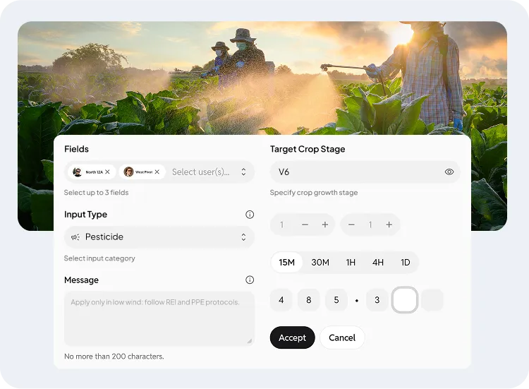 dashboard screen showcasing Prescription & Execution