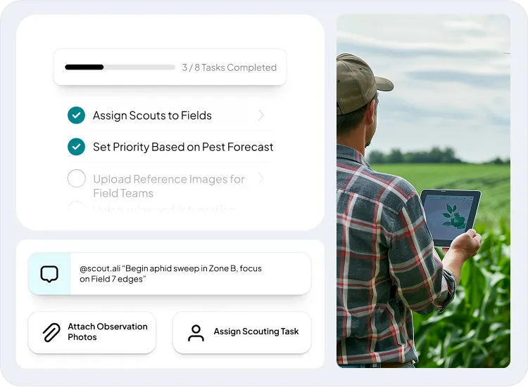 dashboard screen showcasing Scouting & Zoning