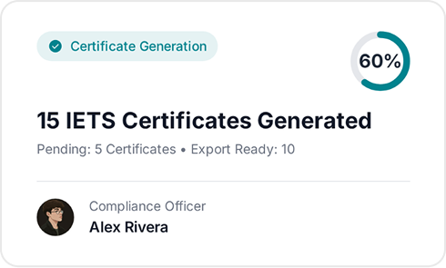 Image of Automated Compliance Certificates