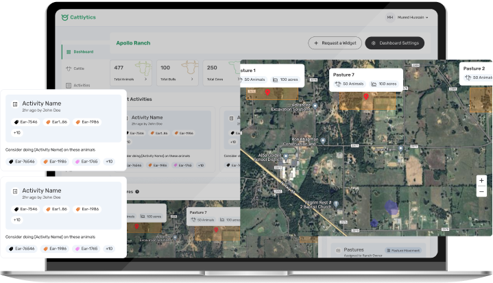 screen showcasing herd management