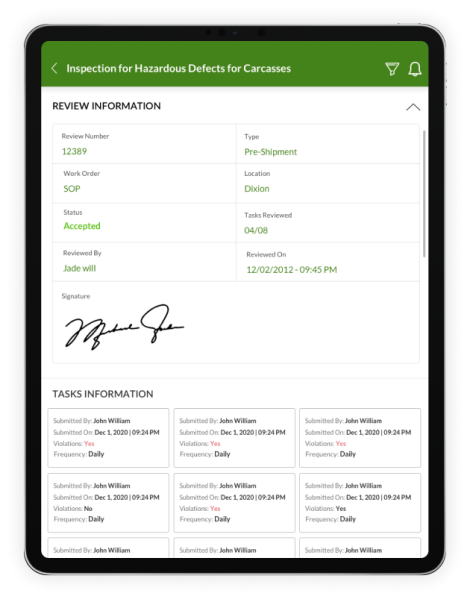 Image showcasing FSIS management software benefits for compliance