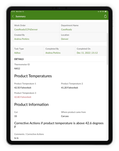 Image showcasing FSIS compliance solutions for task management